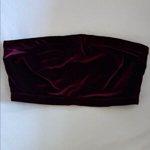 Never worn - Burgundy Bandeau cut in Soft Velvet